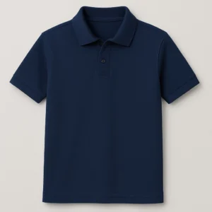 CHOMBA AZUL MARINO DE PIQUE