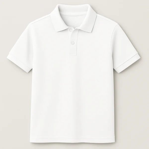 CHOMBA BLANCA PIQUE PREMIUM