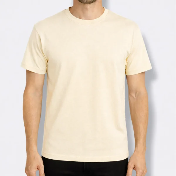 REMERA ALGODÓN PEINADO NATURAL FUERTE