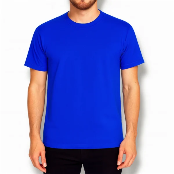 REMERA AZUL ELÉCTRICO ALGODÓN PEINADO