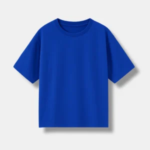 REMERA AZUL FRANCIA OVERSIZE ALGODÓN PEINADO