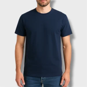 REMERA AZUL MARINO ALGODÓN PEINADO