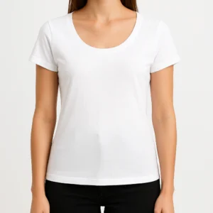 REMERA BLANCA MUJER PEINADO