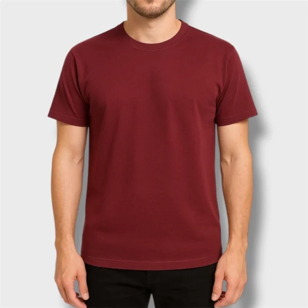 REMERA BORDO ALGODÓN PEINADO