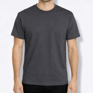 REMERA GRIS TOPO ALGODÓN PEINADO