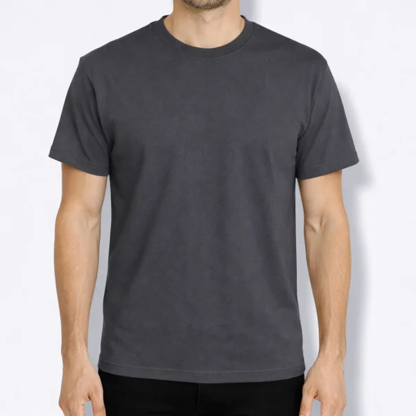 REMERA GRIS TOPO ALGODÓN PEINADO