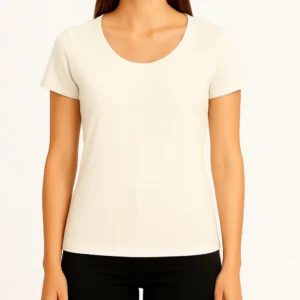REMERA MUJER NATURAL PEINADO