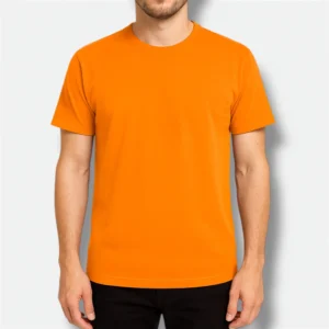 REMERA NARANJA ALGODÓN PEINADO
