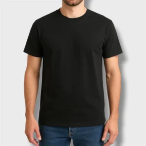 REMERA NEGRA ALGODÓN PEINADO 24.1