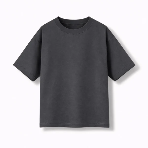 REMERA OVERSIZE GRIS TOPO ALGODÓN PEINADO