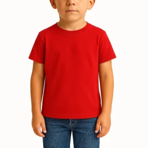 REMERA ROJA DE NIÑO ALGODÓN PEINADO