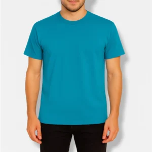 REMERA TURQUESA ALGODÓN PEINADO