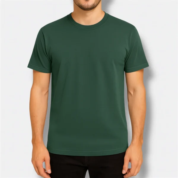 REMERA VERDE INGLÉS ALGODÓN PEINADO