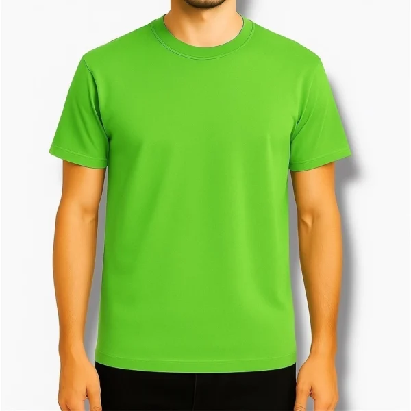REMERA VERDE MANZANA ALGODÓN PEINADO