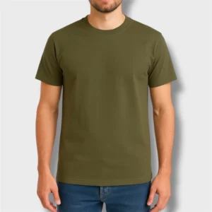 REMERA VERDE MILITAR ALGODÓN PEINADO