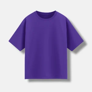 REMERA VIOLETA CLARO OVERSIZE ALGODÓN PEINADO